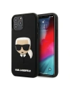 Karl Lagerfeld KLHCP12MKH3DBK Apple iPhone 12/12 Pro black hardcase 3D Rubber Karl`s Head