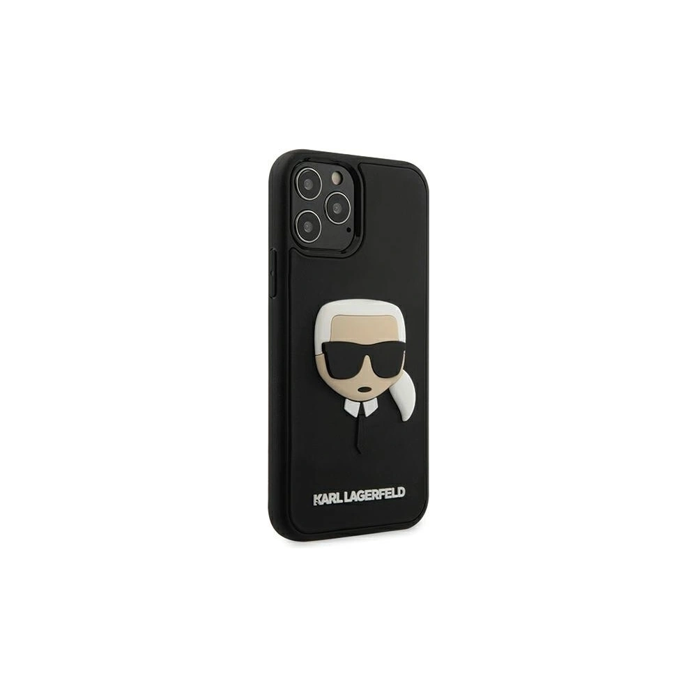 Hurtownia GSM - Etui Karl Lagerfeld KLHCP12MKH3DBK Apple iPhone 12/12 Pro schwarz/black hardcase 3D Gummi Karls Kopf - KLD397BLK - {ean13} - Hurt