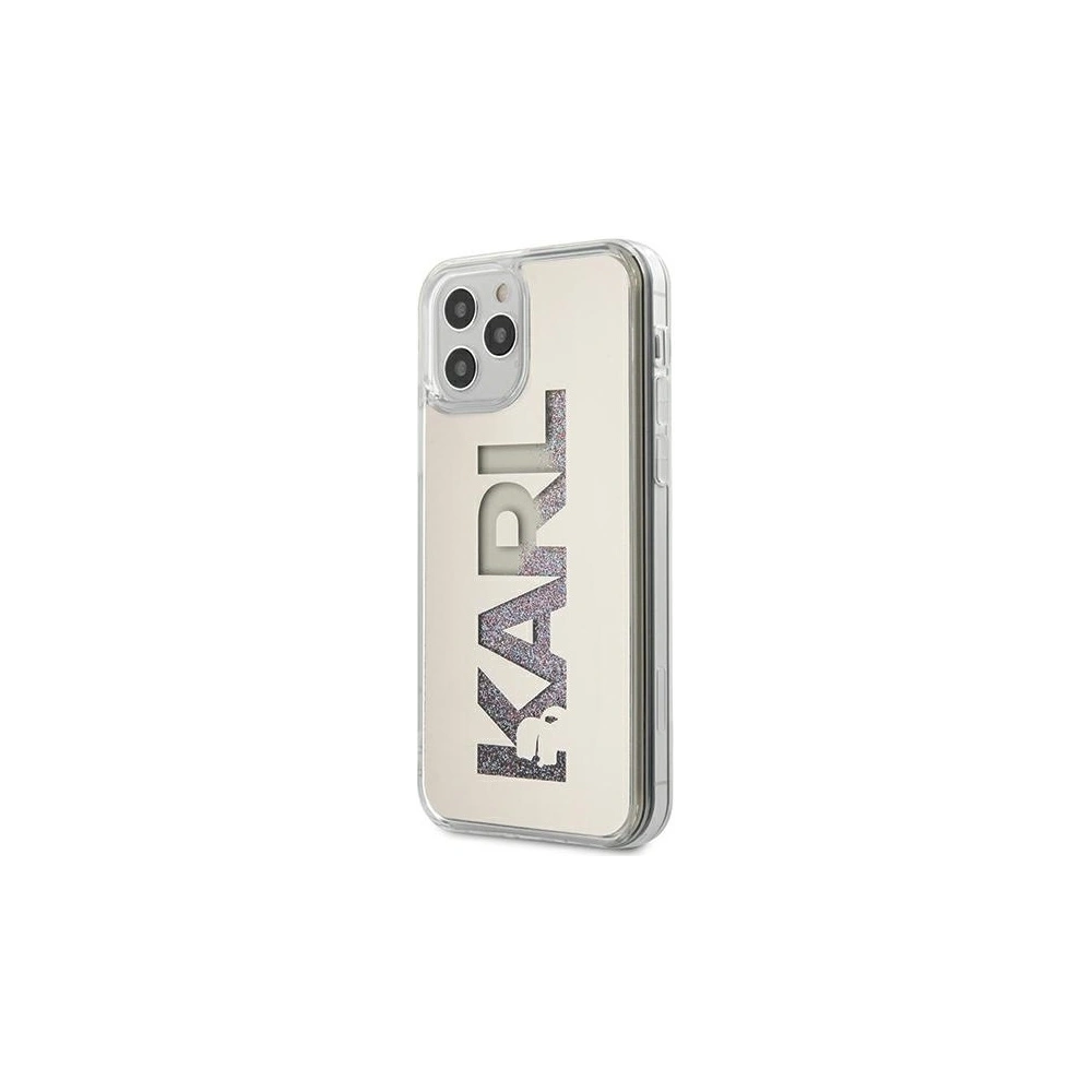 Hurtownia GSM - Etui Karl Lagerfeld KLHCP12MKLMLGR Apple iPhone 12/12 Pro silber/hardcase Mirror Liquid Glitter Karl - KLD398SLV - {ean13} - Hurt
