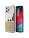 Etui Karl Lagerfeld KLHCP12MPABGNU Apple iPhone 12/12 Pro różowo-złoty/pink gold hardcase PEEK A BOO Liquid Glitter