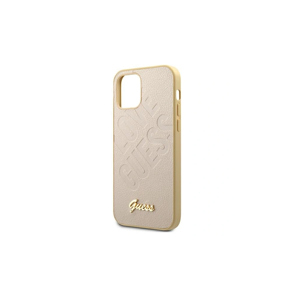 Hurtownia GSM - Etui Guess GUHCP12LPUILGLG Apple iPhone 12 Pro Max gold/hartschale Iridescent Love Script Gold Logo - GUE727GLD - {ean13} - Hurt