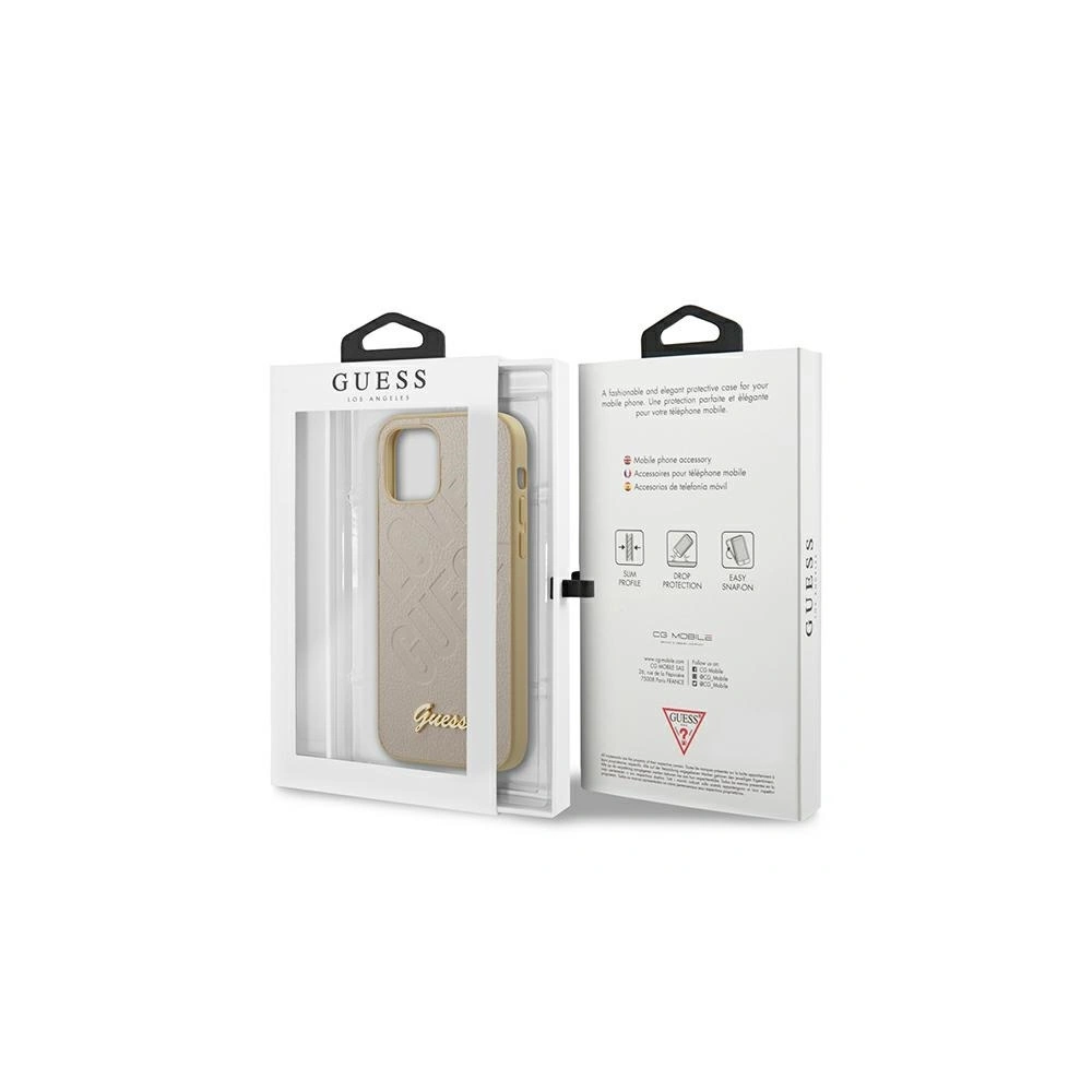 Hurtownia GSM - Etui Guess GUHCP12LPUILGLG Apple iPhone 12 Pro Max gold/hartschale Iridescent Love Script Gold Logo - GUE727GLD - {ean13} - Hurt