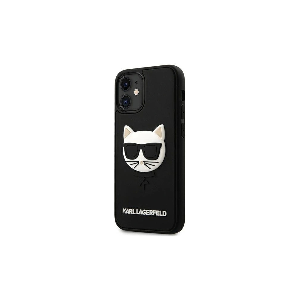 Wholesale Karl Lagerfeld KLHCP12SCH3DBK Apple iPhone 12 mini black hardcase 3D Rubber Choupette - KLD402BLK - {ean13} - Hurt