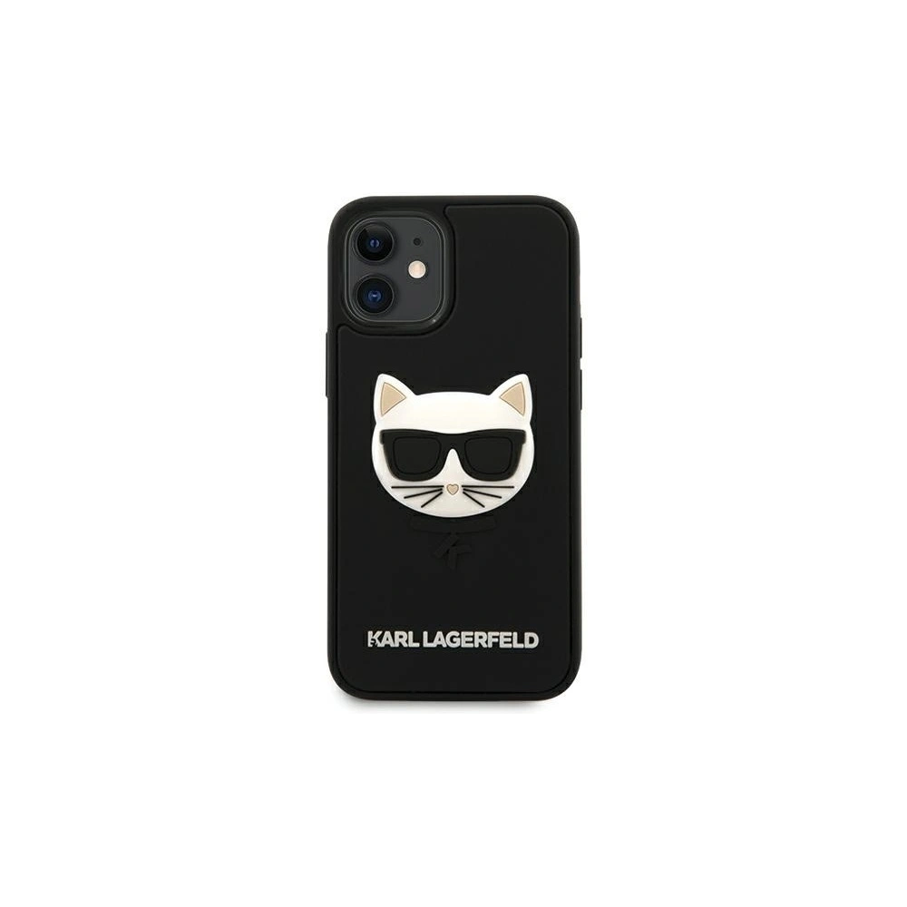Hurtownia GSM - Etui Karl Lagerfeld KLHCP12SCH3DBK Apple iPhone 12 mini schwarz/black hardcase 3D Rubber Choupette - KLD402BLK - {ean13} - Hurt