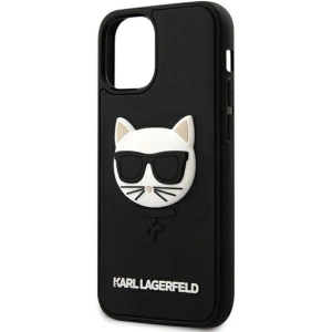 Etui Karl Lagerfeld KLHCP12SCH3DBK Apple iPhone 12 mini czarny/black hardcase 3D Rubber Choupette