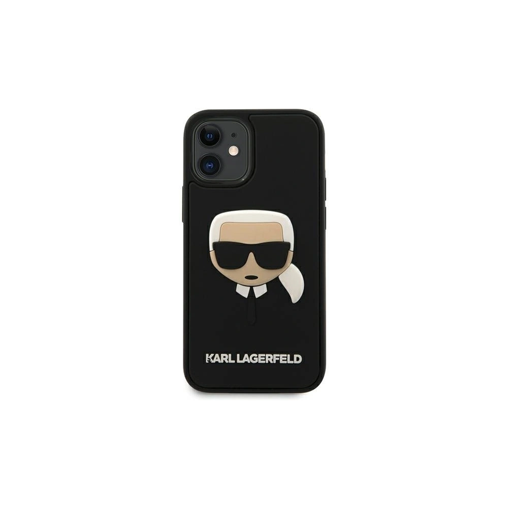 Wholesale Karl Lagerfeld KLHCP12SKH3DBK Apple iPhone 12 mini black hardcase 3D Rubber Karl`s Head - KLD404BLK - {ean13} - Hurt