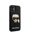 Hurtownia GSM - Etui Karl Lagerfeld KLHCP12SKH3DBK Apple iPhone 12 mini schwarz/black hardcase 3D Rubber Karl`s Head - KLD404BLK - {ean13} - Hurt