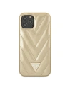 Wholesale Guess GUHCP12LPUVQTMLBE Apple iPhone 12 Pro Max gold hardcase V-Quilted Collection - GUE731GLD - {ean13} - Hurt