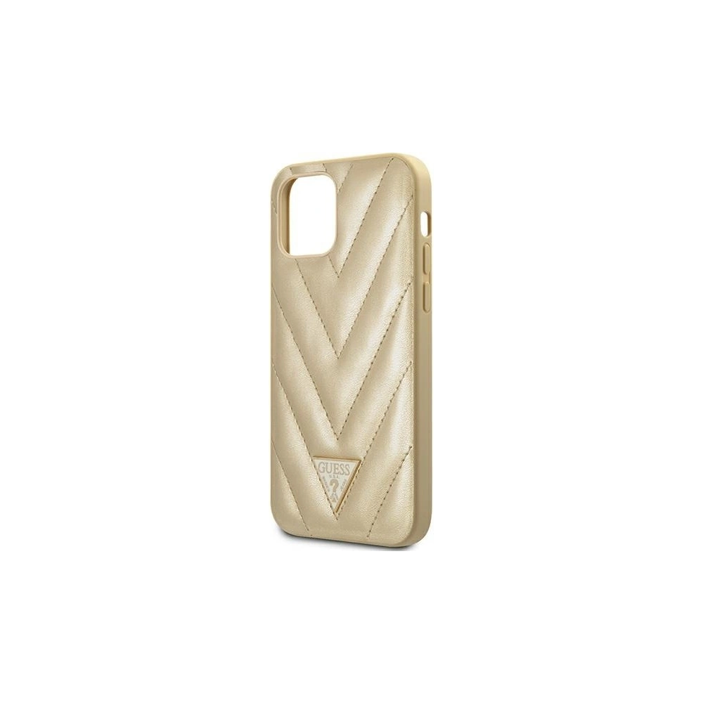 Hurtownia GSM - Etui Guess GUHCP12LPUVQTMLBE Apple iPhone 12 Pro Max gold hartschale V-Quilted Collection - GUE731GLD - {ean13} - Hurt