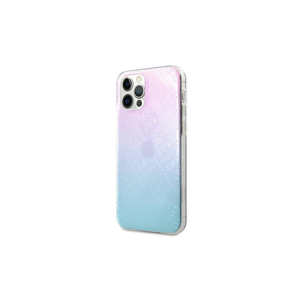 Wholesale Guess GUHCP12M3D4GGBP Apple iPhone 12/12 Pro blue&pink hardcase 4G 3D Pattern Collection - GUE733BLUPNK - {ean13} - Hurt