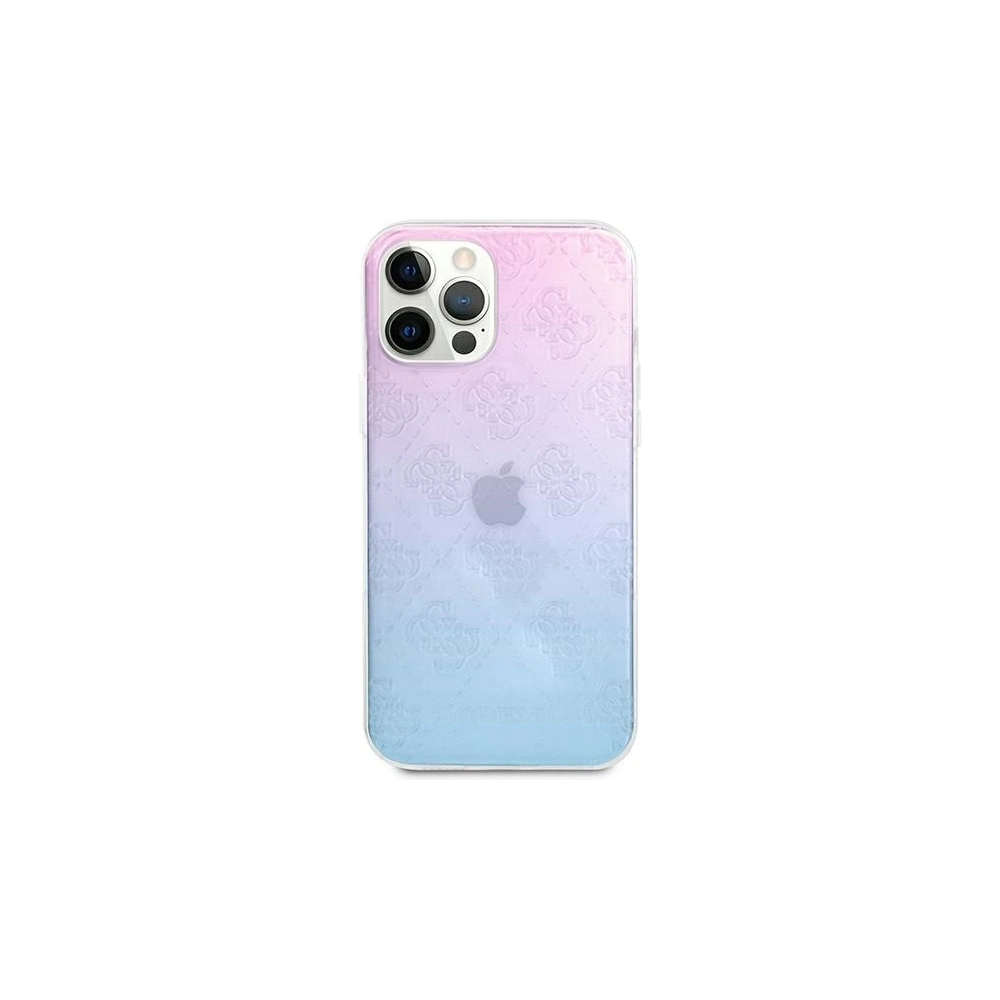 Wholesale Guess GUHCP12M3D4GGBP Apple iPhone 12/12 Pro blue&pink hardcase 4G 3D Pattern Collection - GUE733BLUPNK - {ean13} - Hurt