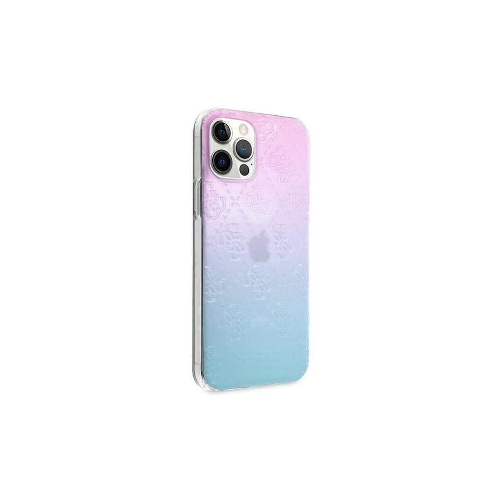 Wholesale Guess GUHCP12M3D4GGBP Apple iPhone 12/12 Pro blue&pink hardcase 4G 3D Pattern Collection - GUE733BLUPNK - {ean13} - Hurt