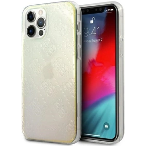 Hurtownia GSM - Etui Guess GUHCP12M3D4GIRBL Apple iPhone 12/12 Pro opalowy/iridescent hardcase 4G 3D Pattern Collection - GUE734IRI - {ean13} - Hurt