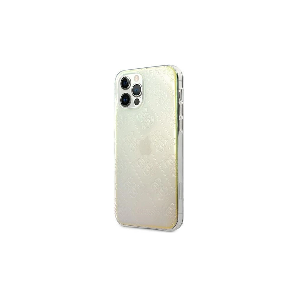 Wholesale Guess GUHCP12M3D4GIRBL Apple iPhone 12/12 Pro iridescent hardcase 4G 3D Pattern Collection - GUE734IRI - {ean13} - Hurt