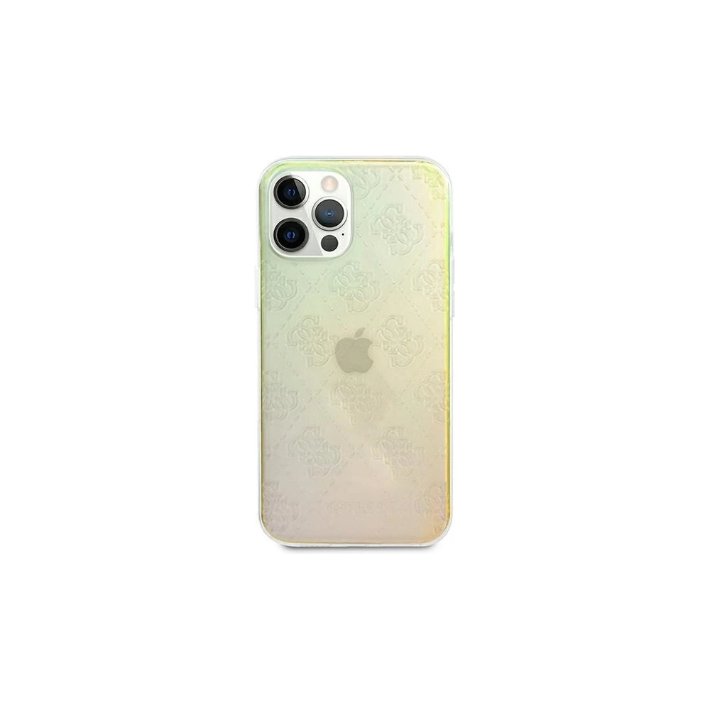 Wholesale Guess GUHCP12M3D4GIRBL Apple iPhone 12/12 Pro iridescent hardcase 4G 3D Pattern Collection - GUE734IRI - {ean13} - Hurt