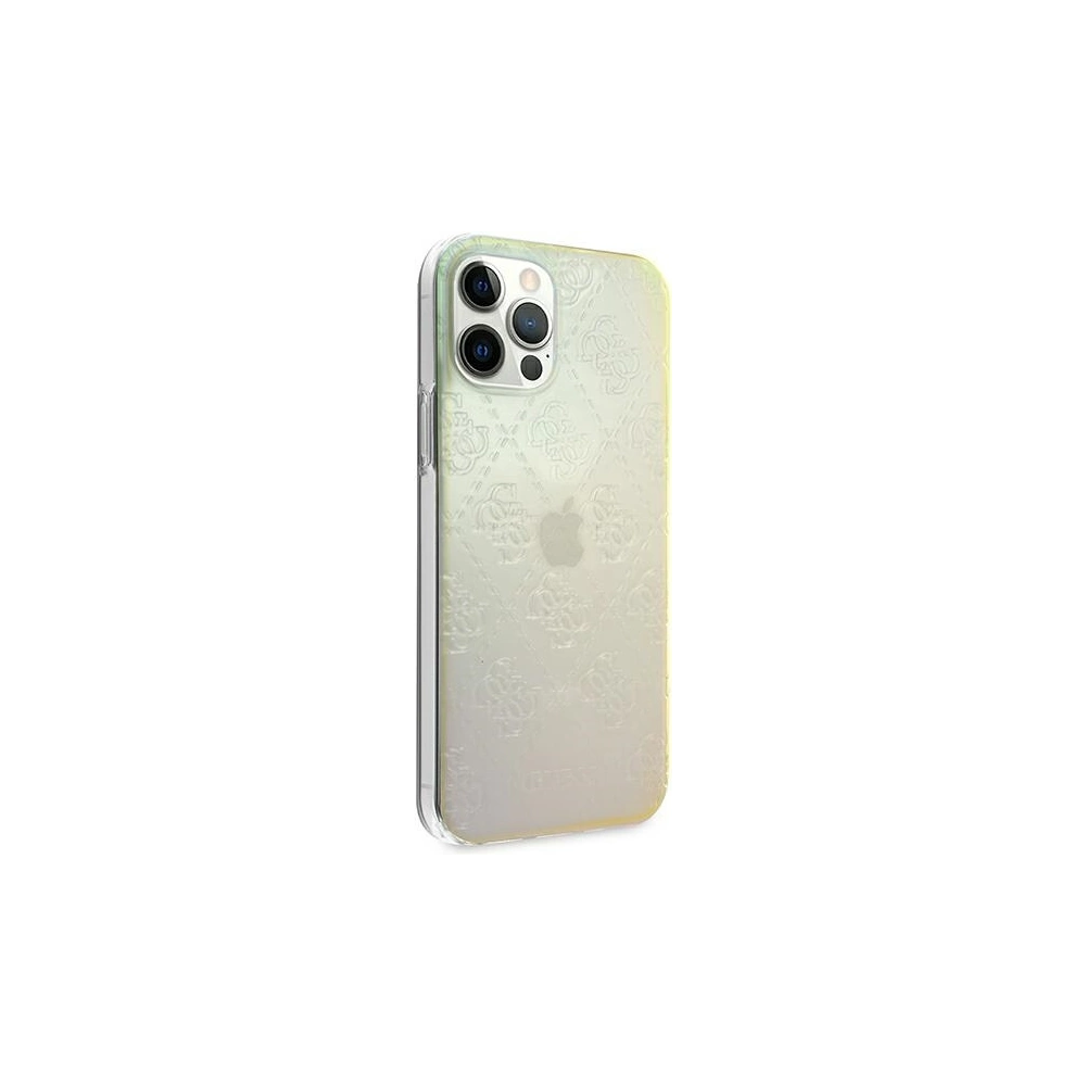 Wholesale Guess GUHCP12M3D4GIRBL Apple iPhone 12/12 Pro iridescent hardcase 4G 3D Pattern Collection - GUE734IRI - {ean13} - Hurt