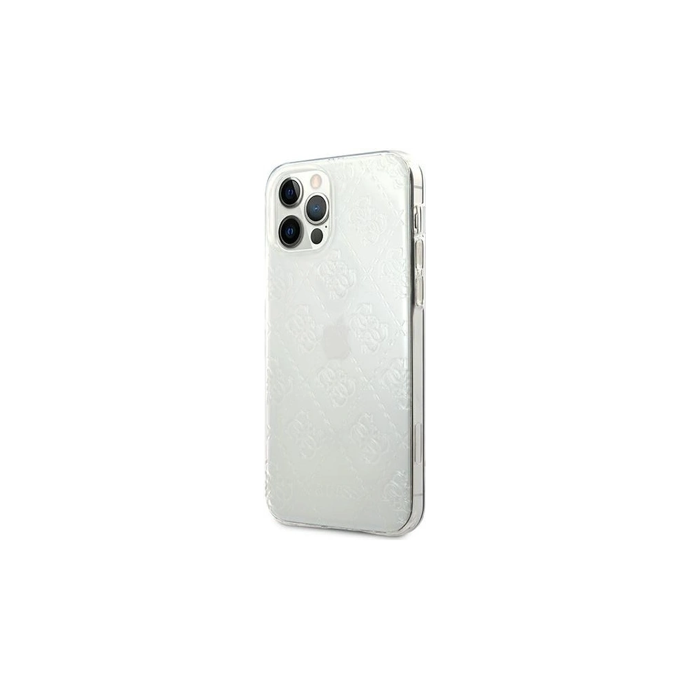 Wholesale Guess GUHCP12M3D4GTR Apple iPhone 12/12 Pro transparent hardcase 4G 3D Pattern Collection - GUE735CL - {ean13} - Hurt