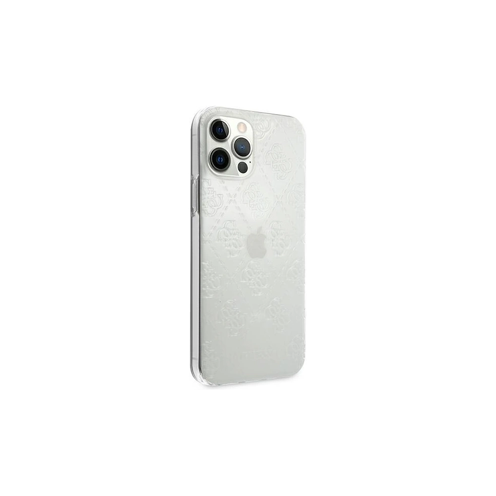 Wholesale Guess GUHCP12M3D4GTR Apple iPhone 12/12 Pro transparent hardcase 4G 3D Pattern Collection - GUE735CL - {ean13} - Hurt