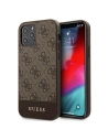 Etui Guess GUHCP12MG4GLBR Apple iPhone 12/12 Pro brązowy/brown hardcase 4G Stripe Collection