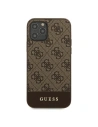 Hurtownia GSM - Etui Guess GUHCP12MG4GLBR Apple iPhone 12/12 Pro brązowy/brown hardcase 4G Stripe Collection - GUE736BR - {ean13} - Hurt
