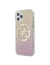 Guess GUHCP12MPCUGLPGG Apple iPhone 12/12 Pro gold pink hard case Glitter Gradient 4G Circle Logo