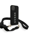 Wholesale Guess GUHCP12MPUSTCRBK Apple iPhone 12/12 Pro black hardcase Silicone Printed Logo Strap - GUE746BLK - {ean13} - Hurt