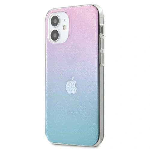 Etui Guess GUHCP12S3D4GGBP Apple iPhone 12 mini niebiesko-różowy/blue&pink hardcase 4G 3D Pattern Collection