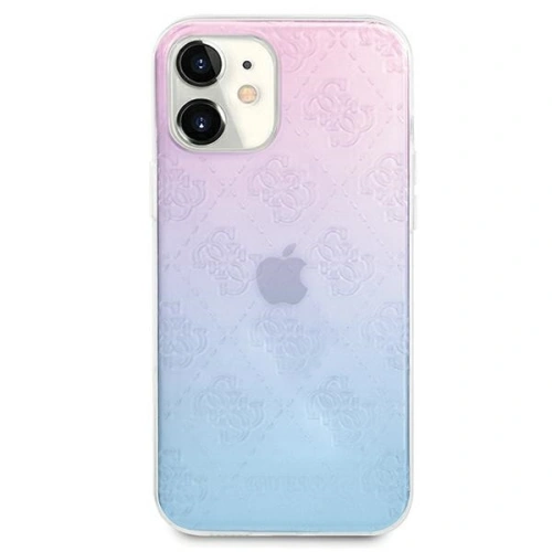 Etui Guess GUHCP12S3D4GGBP Apple iPhone 12 mini niebiesko-różowy/blue&pink hardcase 4G 3D Pattern Collection