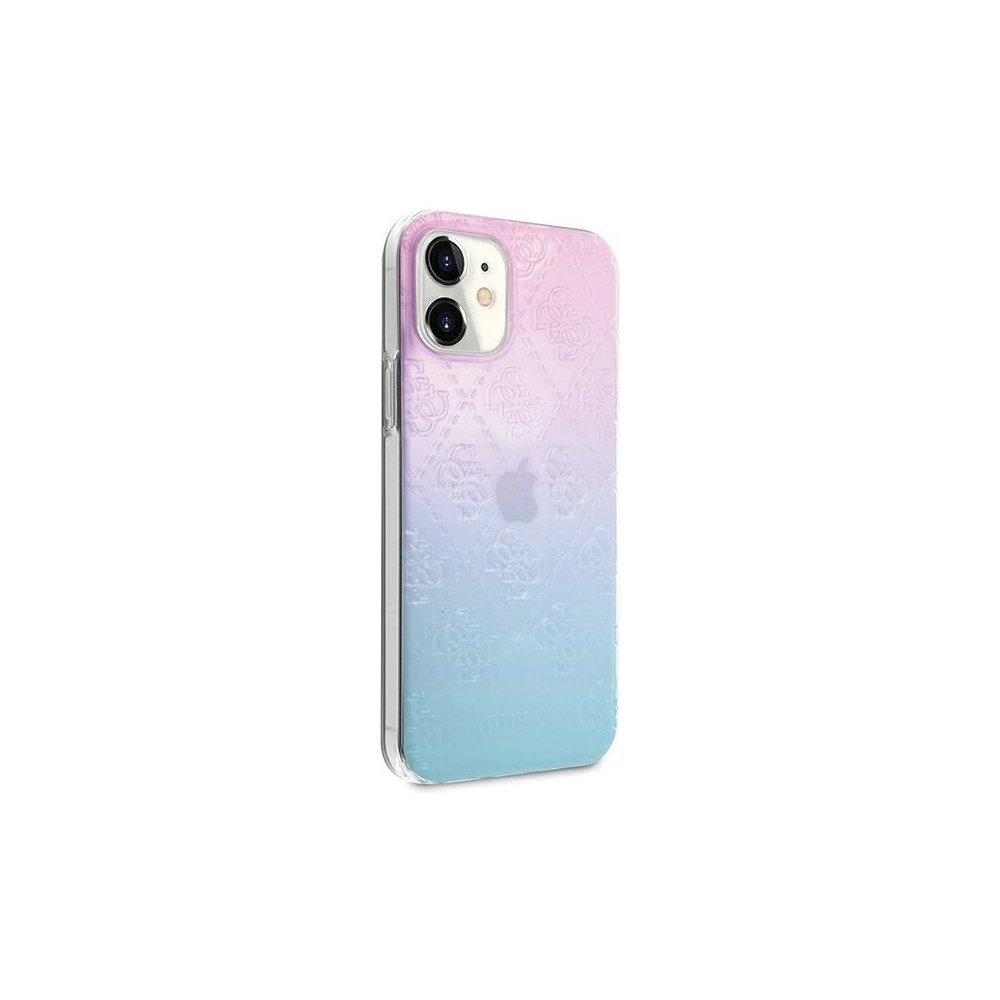 Wholesale Guess GUHCP12S3D4GGBP Apple iPhone 12 mini blue&pink hardcase 4G 3D Pattern Collection - GUE747BLUPNK - {ean13} - Hurt