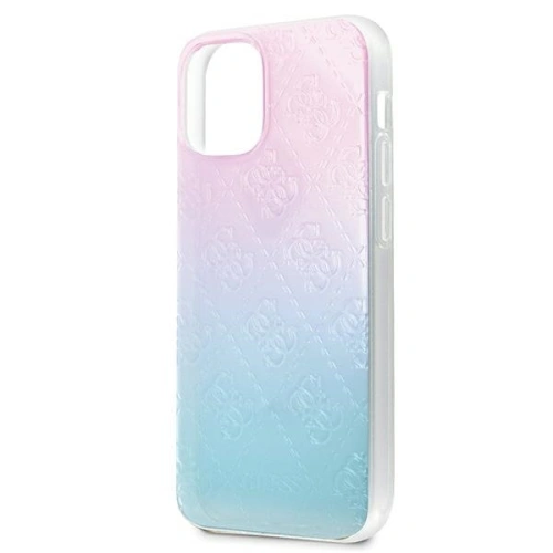 Etui Guess GUHCP12S3D4GGBP Apple iPhone 12 mini niebiesko-różowy/blue&pink hardcase 4G 3D Pattern Collection
