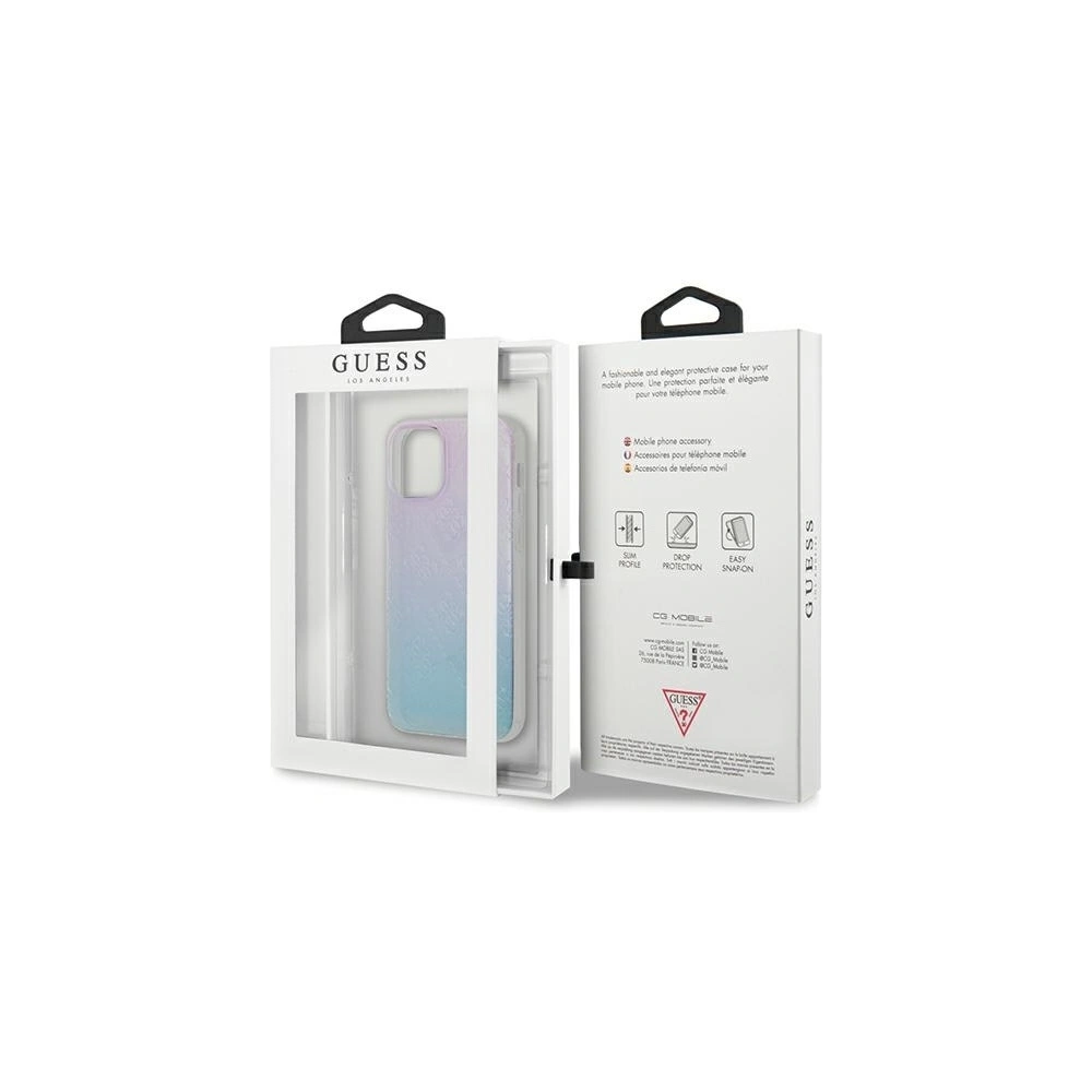 Hurtownia GSM - Etui Guess GUHCP12S3D4GGBP Apple iPhone 12 mini blau-rosa/blue&pink hardcase 4G 3D Pattern Collection - GUE747BLUPNK - {ean13} - Hurt