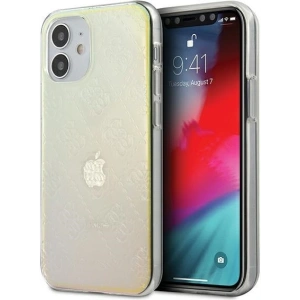 Hurtownia GSM - Etui Guess GUHCP12S3D4GIRBL Apple iPhone 12 mini opal/iridescent Hardcase 4G 3D Pattern Collection - GUE748IRI - {ean13} - Hurt