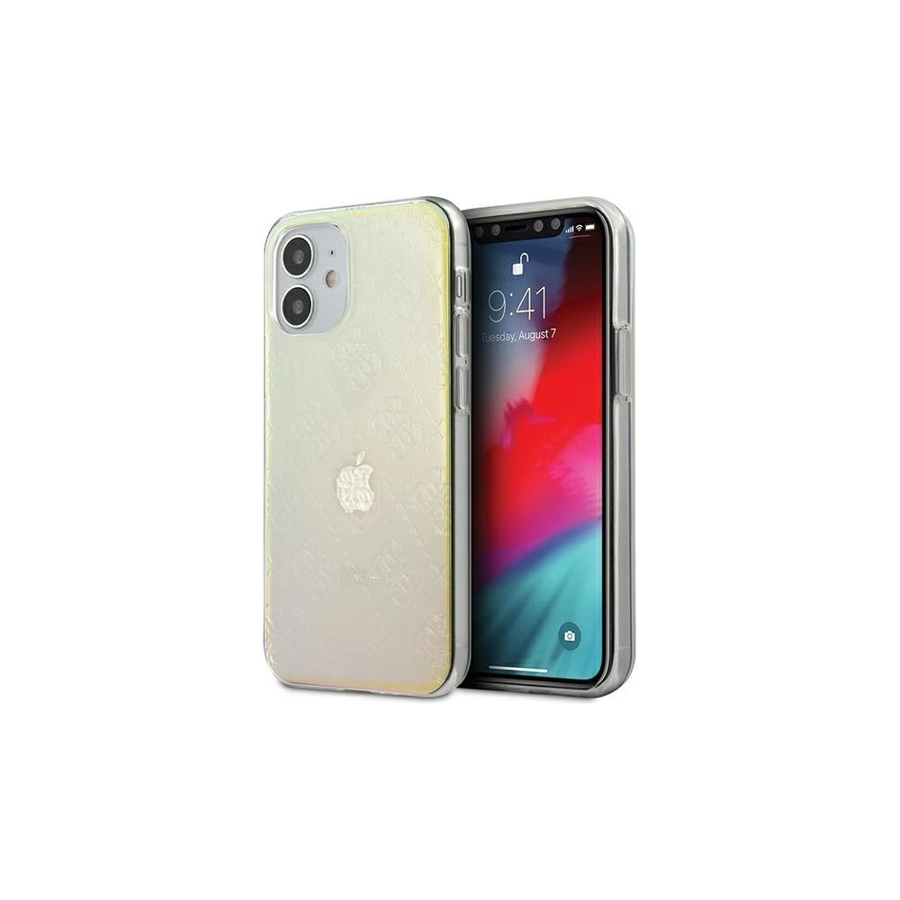 Wholesale Guess GUHCP12S3D4GIRBL Apple iPhone 12 mini iridescent hardcase 4G 3D Pattern Collection - GUE748IRI - {ean13} - Hurt
