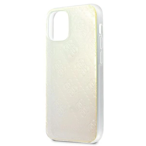 Etui Guess GUHCP12S3D4GIRBL Apple iPhone 12 mini opalowy/iridescent hardcase 4G 3D Pattern Collection