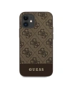 Hurtownia GSM - Etui Guess GUHCP12SG4GLBR Apple iPhone 12 mini brązowy/brown hardcase 4G Stripe Collection - GUE750BR - {ean13} - Hurt