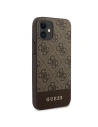 Hurtownia GSM - Etui Guess GUHCP12SG4GLBR Apple iPhone 12 mini brązowy/brown hardcase 4G Stripe Collection - GUE750BR - {ean13} - Hurt