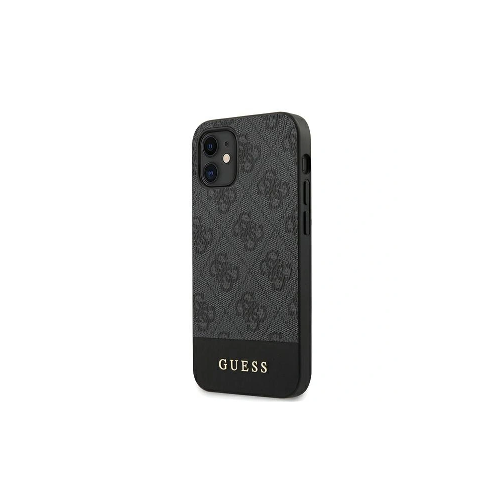Hurtownia GSM - Etui Guess GUHCP12SG4GLGR Apple iPhone 12 mini szary/grey hardcase 4G Stripe Collection - GUE751GRY - {ean13} - Hurt