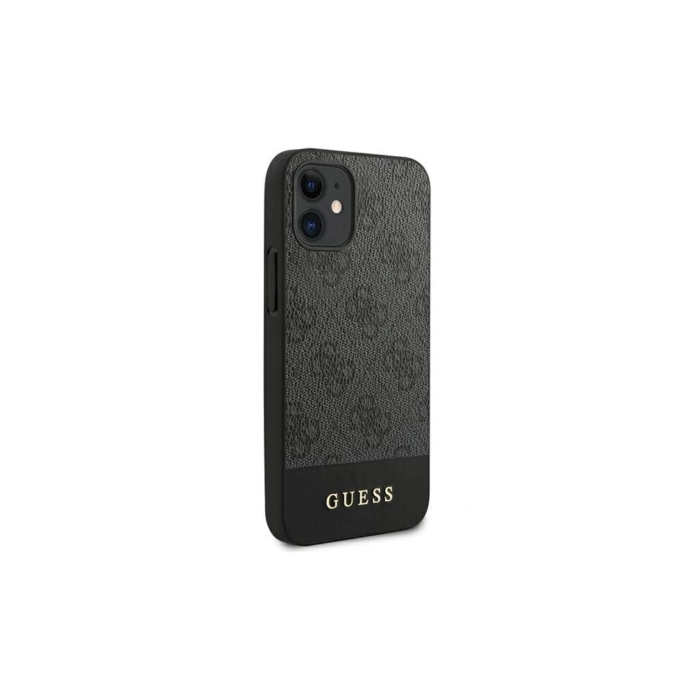 Hurtownia GSM - Etui Guess GUHCP12SG4GLGR Apple iPhone 12 mini szary/grey hardcase 4G Stripe Collection - GUE751GRY - {ean13} - Hurt