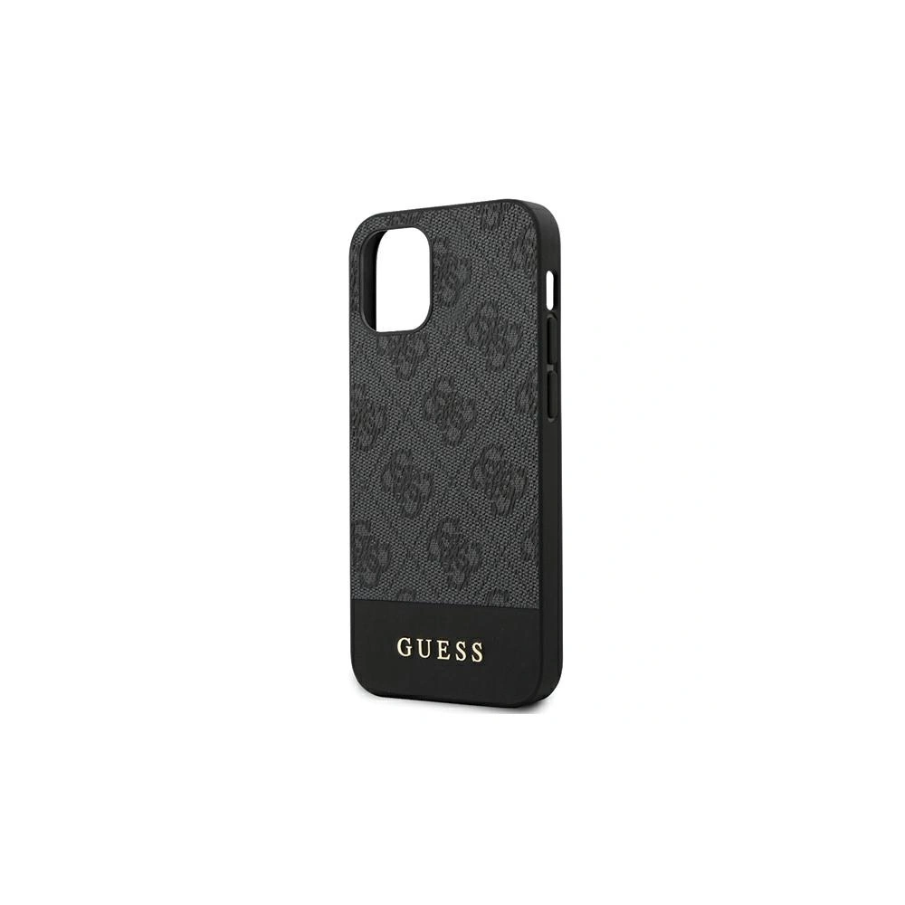 Hurtownia GSM - Etui Guess GUHCP12SG4GLGR Apple iPhone 12 mini szary/grey hardcase 4G Stripe Collection - GUE751GRY - {ean13} - Hurt