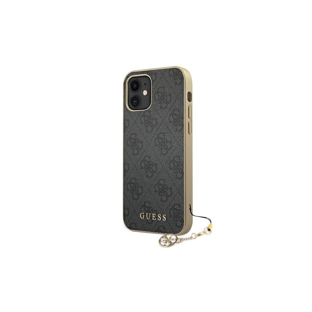Hurtownia GSM - Etui Guess GUHCP12SGF4GGR Apple iPhone 12 mini szary/grey hardcase 4G Charms Collection - GUE752GRY - {ean13} - Hurt