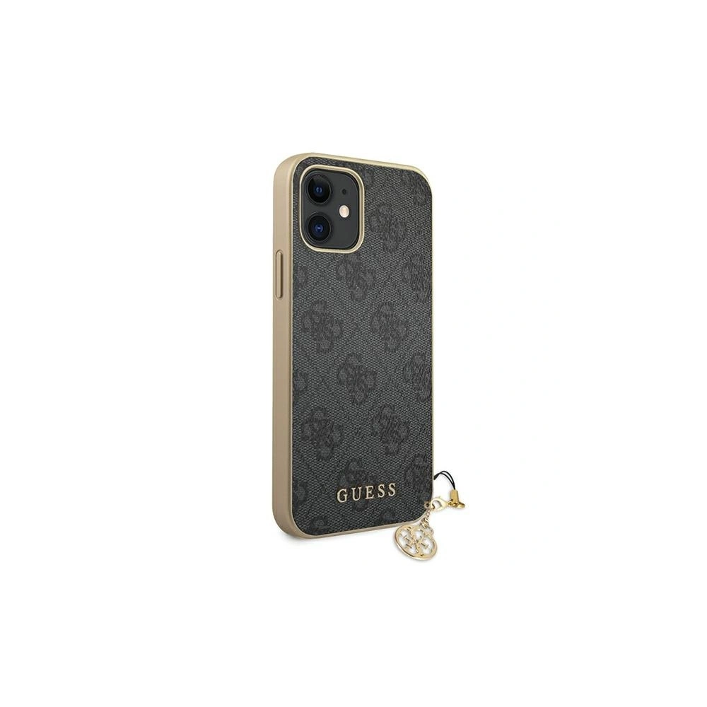 Hurtownia GSM - Etui Guess GUHCP12SGF4GGR Apple iPhone 12 mini szary/grey hardcase 4G Charms Collection - GUE752GRY - {ean13} - Hurt