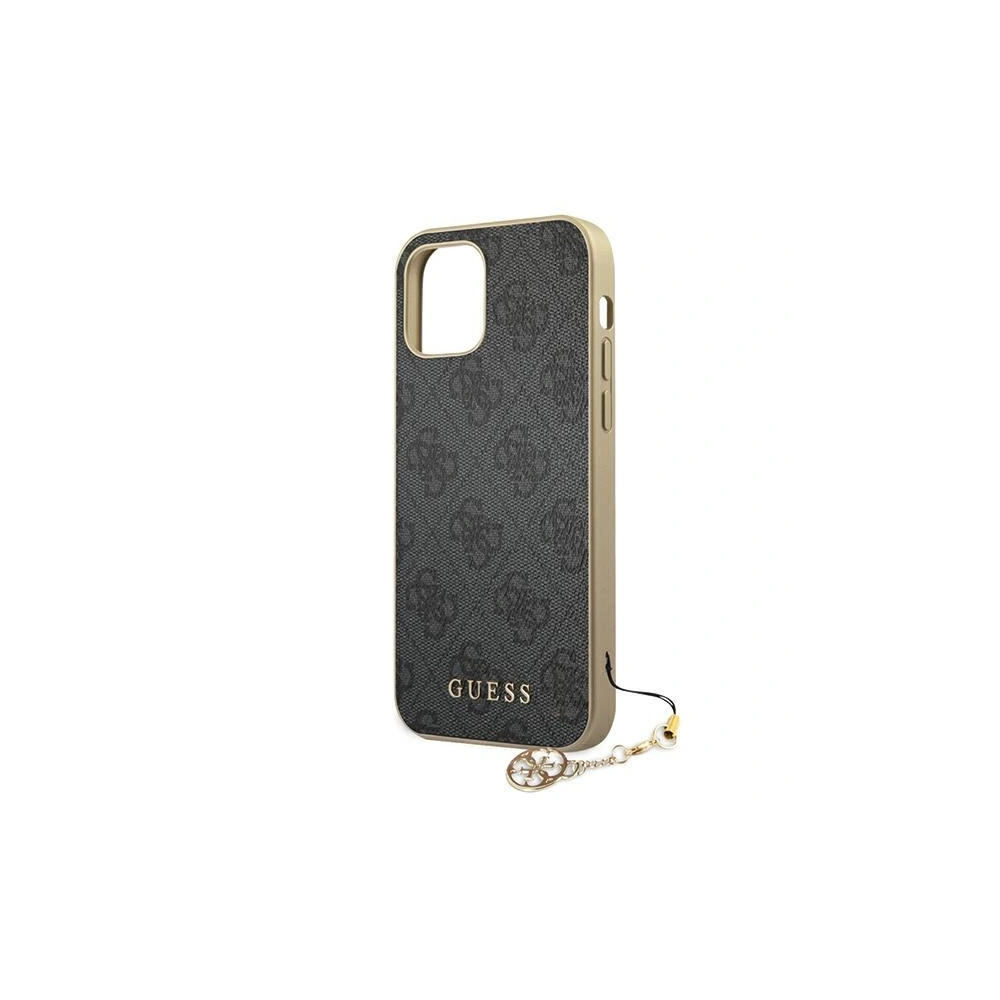 Hurtownia GSM - Etui Guess GUHCP12SGF4GGR Apple iPhone 12 mini szary/grey hardcase 4G Charms Collection - GUE752GRY - {ean13} - Hurt