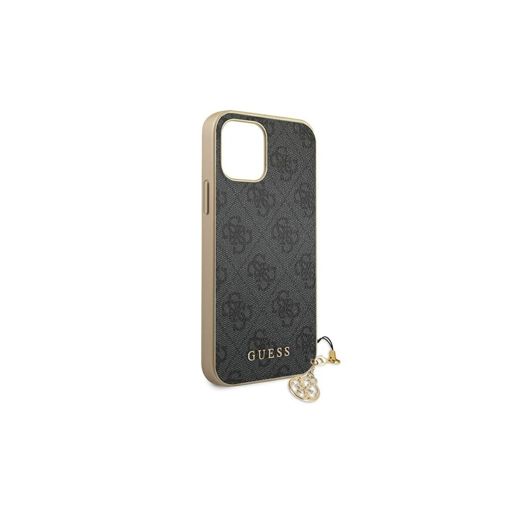 Hurtownia GSM - Etui Guess GUHCP12SGF4GGR Apple iPhone 12 mini szary/grey hardcase 4G Charms Collection - GUE752GRY - {ean13} - Hurt