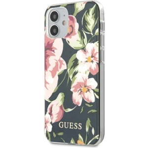 Hurtownia GSM - Etui Guess GUHCP12SIMLFL03 Apple iPhone 12 mini navy N°3 Flower Collection - GUE754NAV - {ean13} - Hurt