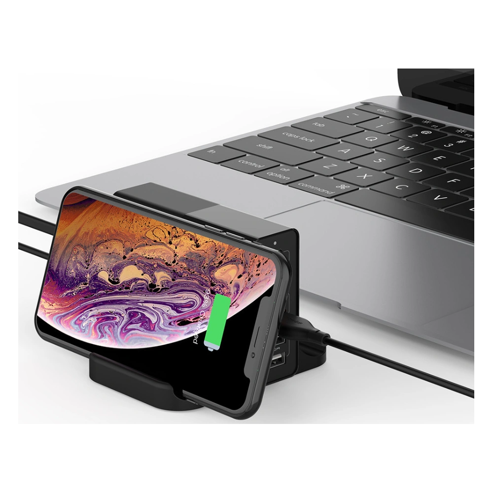 Hurtownia GSM - Ładowarka 6x USB Blitzwolf BW-S16, QC 3.0, PD3.0, 75W (Czarny) - BLZ306 - {ean13} - Hurt