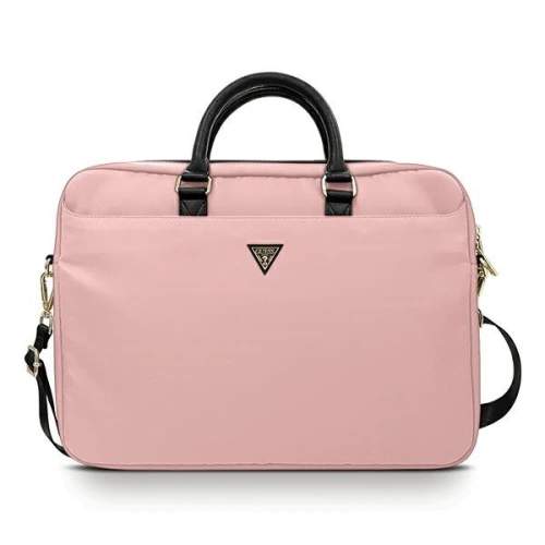 Torba Guess GUCB15NTMLLP 16" różowy/pink Nylon Triangle Logo