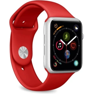 Flexible sports strap PURO ICON Apple Watch 4/5/6/7/SE/8/9/10 40/41/42mm (S/M & M/L) (red)