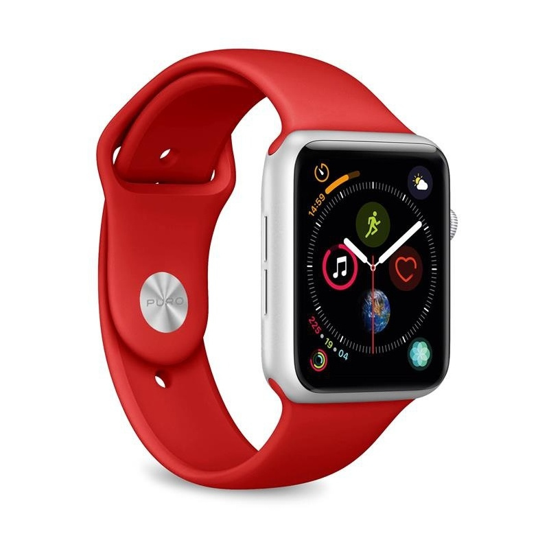 Hurtownia Puro - 8033830297830 - PUR366RED - Elastyczny pasek sportowy PURO ICON Apple Watch 4/5/6/7/SE/8/9 40/41mm (S/M & M/L) (czerwony) - B2B homescreen