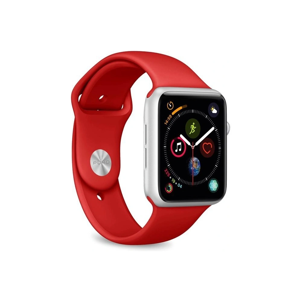 Hurtownia GSM - Panglica sportivă elastică PURO ICON Apple Watch 4/5/6/7/SE/8/9/10 40/41/42mm (S/M & M/L) (roșu) - PUR366RED - {ean13} - Hurt