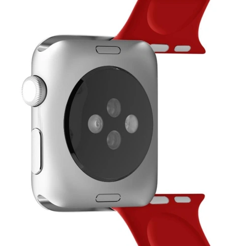 Elastyczny pasek sportowy PURO ICON Apple Watch 4/5/6/7/SE/8/9/10 40/41/42mm (S/M & M/L) (czerwony)